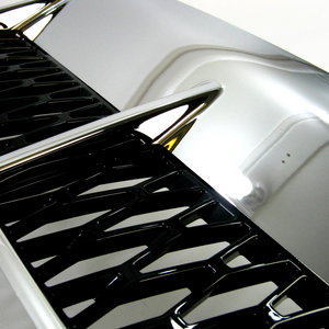 Range Rover L322 Supercharged Style Side Vents - Chrome & Black - Click Image to Close